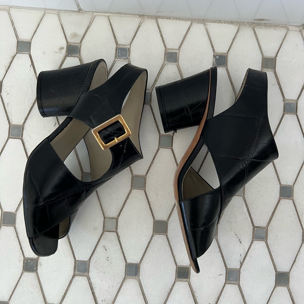 Celine crocodile sandals size 8-1/2